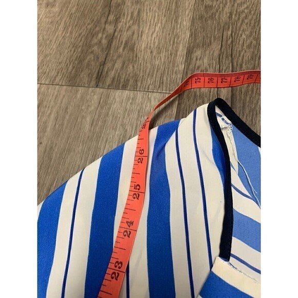 ADRIENNE Vittadini Top Tunic Size Small Women Blue 3/4 Sleeve - Picture 5 of 5